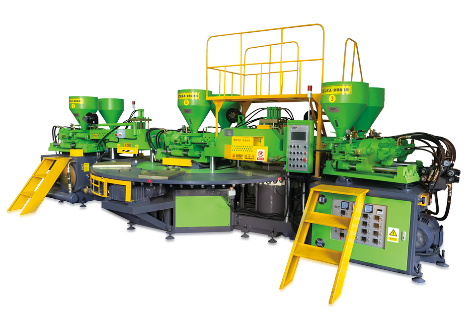 Full-Automatic PVC Six Color Upper Injection Molding Machine