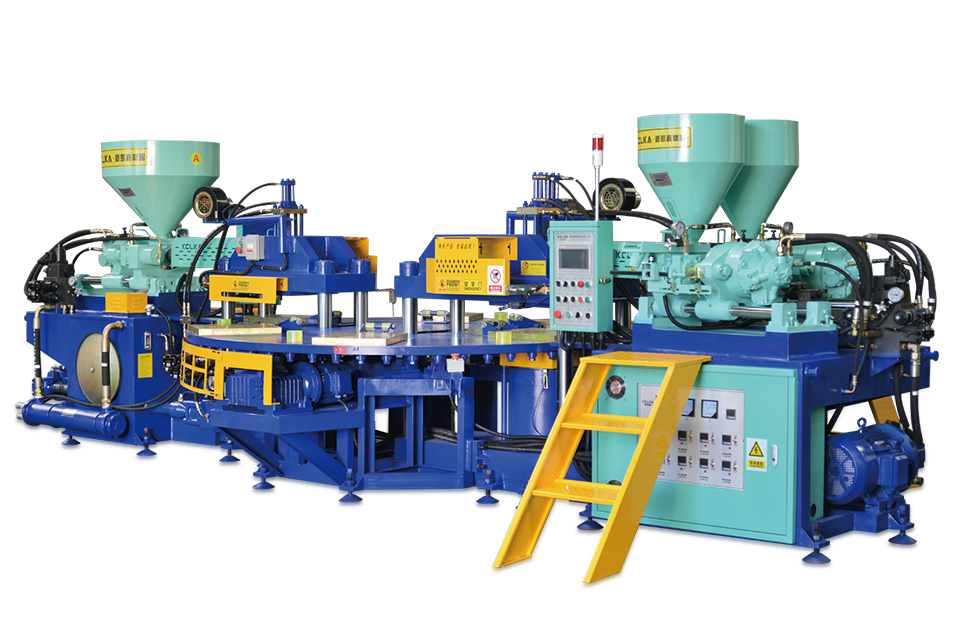 Full-Automatic PVC Three Color Upper Injection Molding Machine