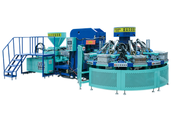  EK17A-8 Full-Automatic Rotary PVC Air-Blowing Injection Molding Machine(Mold Auto-Open System)